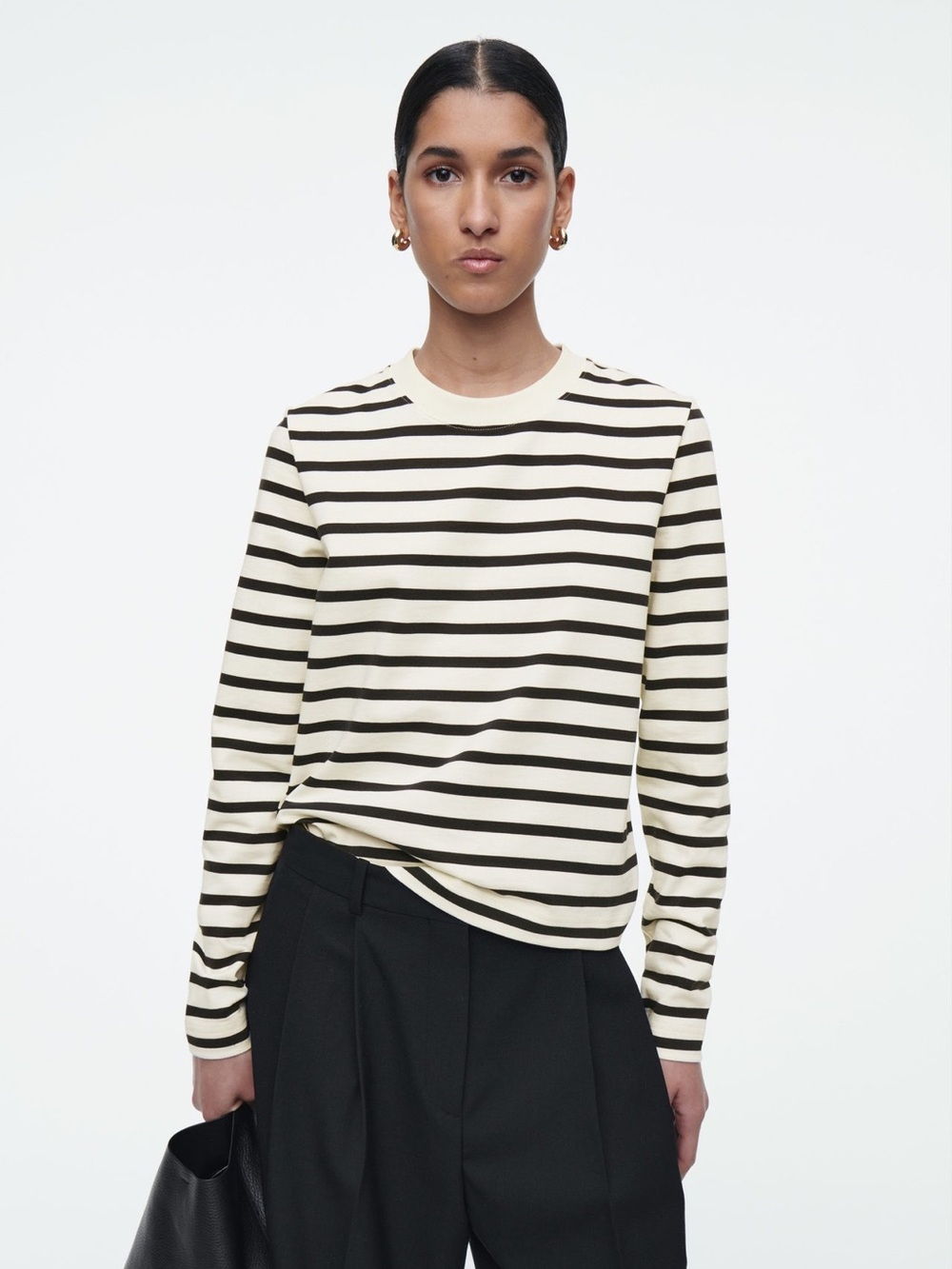 COS Regular Fit Heavyweight Long Sleeve T-shirt